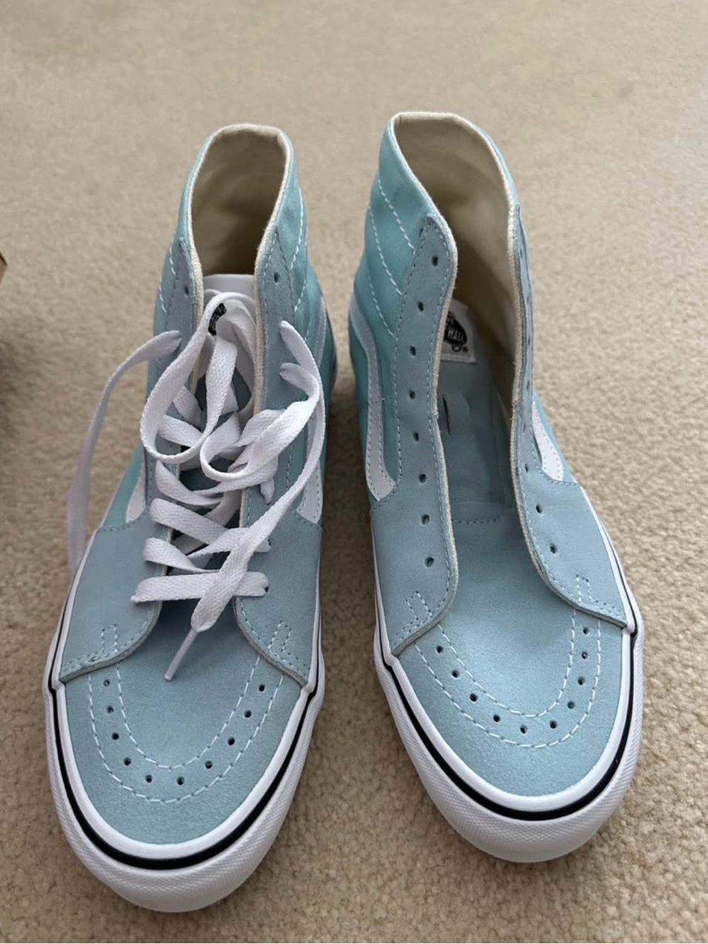 NIB - Vans Sk8-Hi Suede Lace-Up Sneakers Canal Blue - SIZE 7 Women’s / 8.5 Men’s